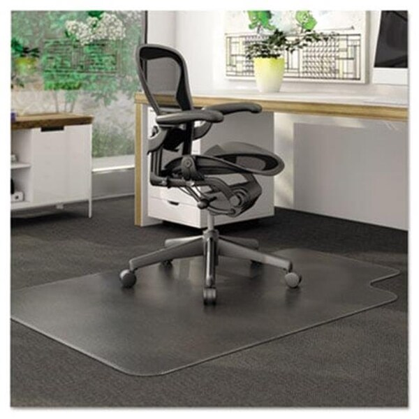 Work-Of-Art DuraMat Chair Mat For Low Pile Carpet; Rectangle; Vinyl; 36w x 48h; Clear WO188402 - main